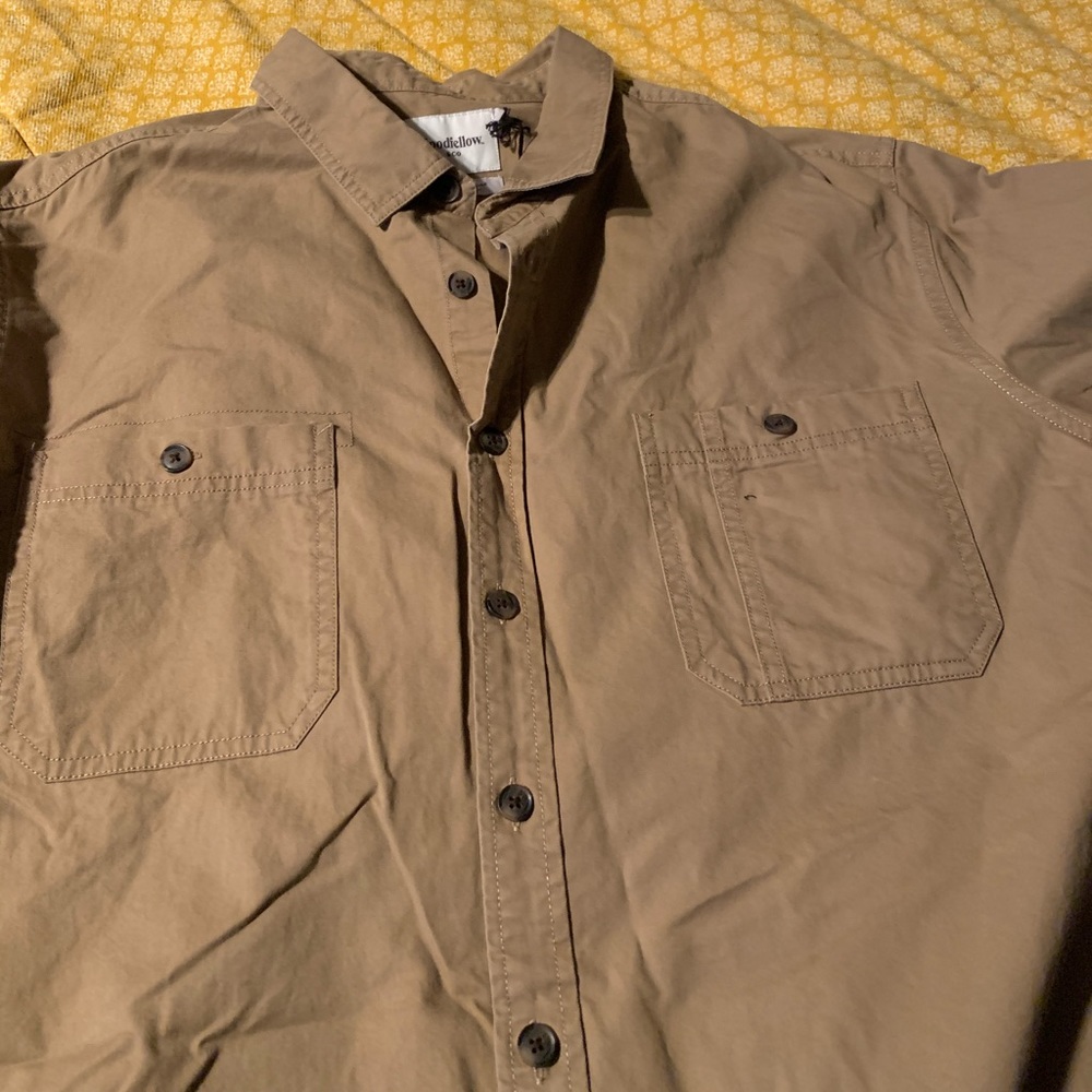 Goodfellow & co khaki shirt size XXL